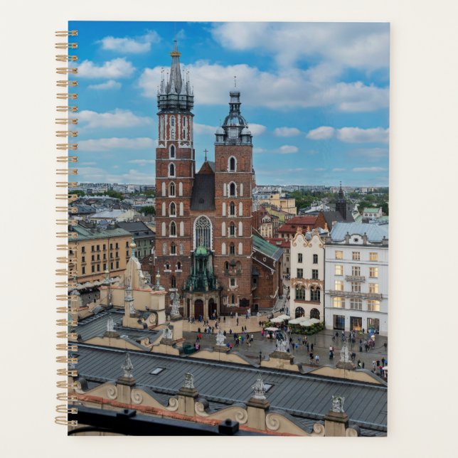 Centre-ville de Cracovie d'en haut en Pologne (Devant)