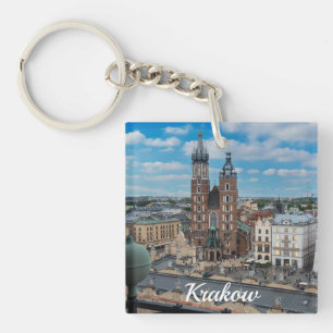 Centre-ville de Cracovie d'en haut en Pologne