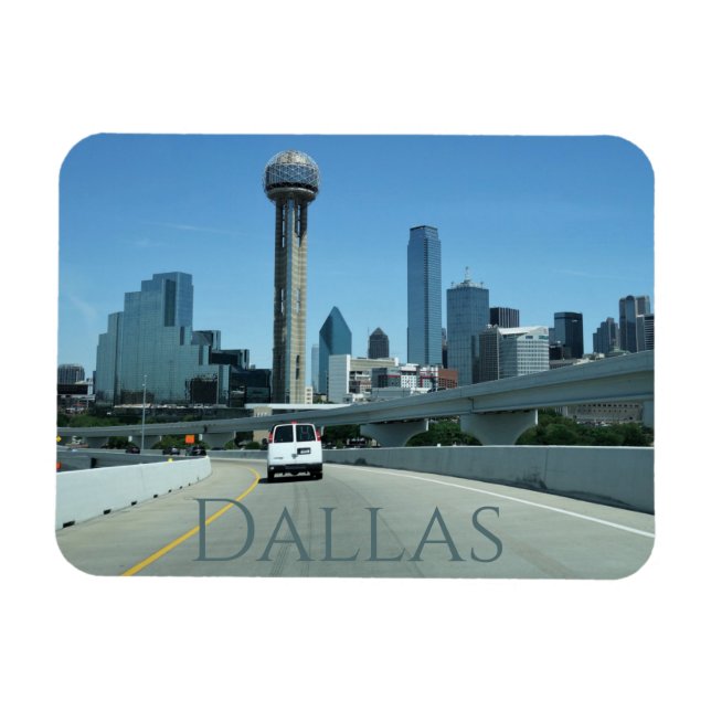 Centre-ville de Dallas Texas Magnet (Horizontal)
