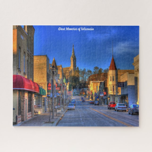 Centre-ville du Wisconsin. Jigsaw Puzzle (Horizontal)