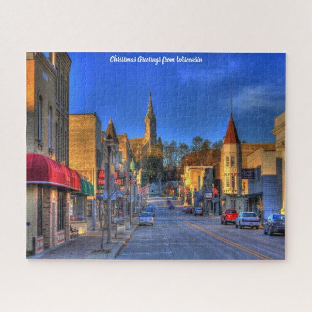 Centre-ville du Wisconsin. Jigsaw Puzzle (Horizontal)