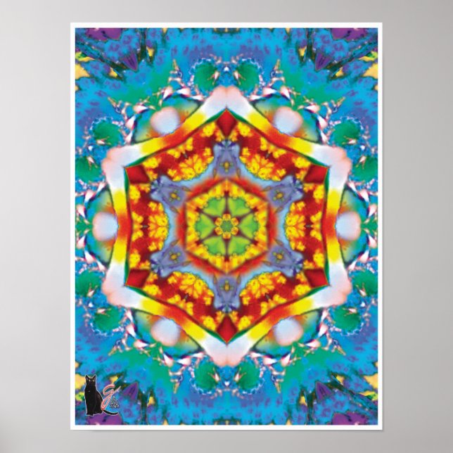Centris Kinetic Collage Kaleidoscope Poster (Devant)