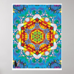 Centris Kinetic Collage Kaleidoscope Poster