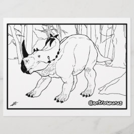 Centrosaurus - Page de coloration.
