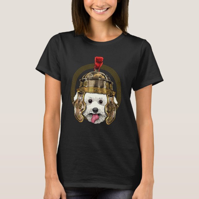 Centurion Bichon Frise Ancient Rome Römisches Reic T-Shirt (Vorderseite)