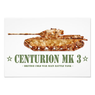 Centurion MK 3 Tank British MBT Kalter Krieg Fotodruck