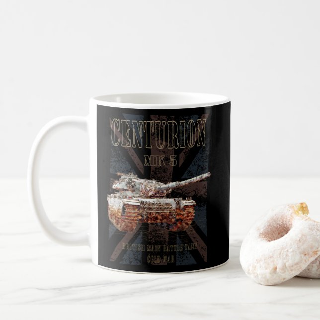 Centurion MK 5 MBT British Main Battle Tank Kaffeetasse (Mit Donut)