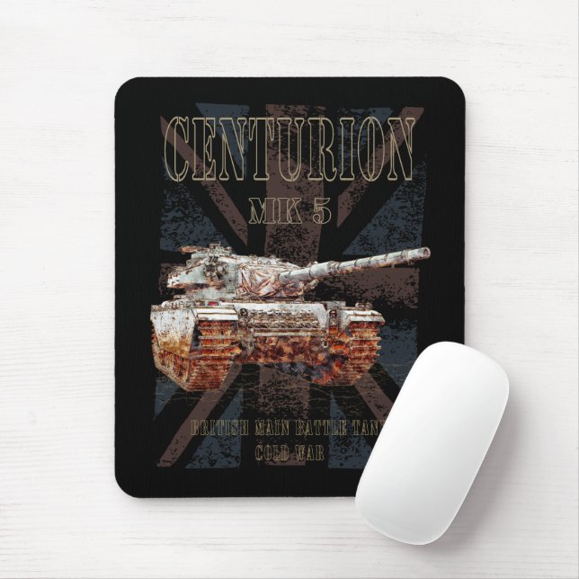 Centurion MK 5 MBT British Main Battle Tank Mousepad (Mit Mouse)