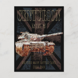 Centurion MK 5 MBT British Main Battle Tank Postkarte