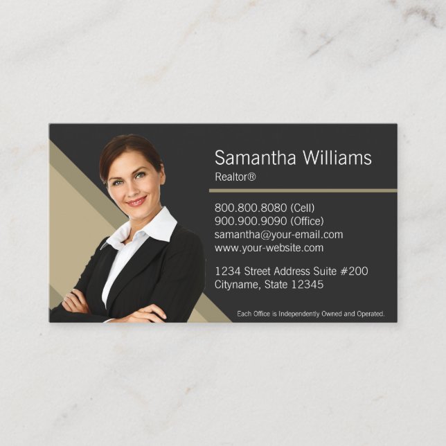 Century 21 Real Anwesen Business Card Visitenkarte (Vorderseite)
