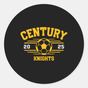 Century Knights Fußballrechnung 2025 Runder Aufkleber
