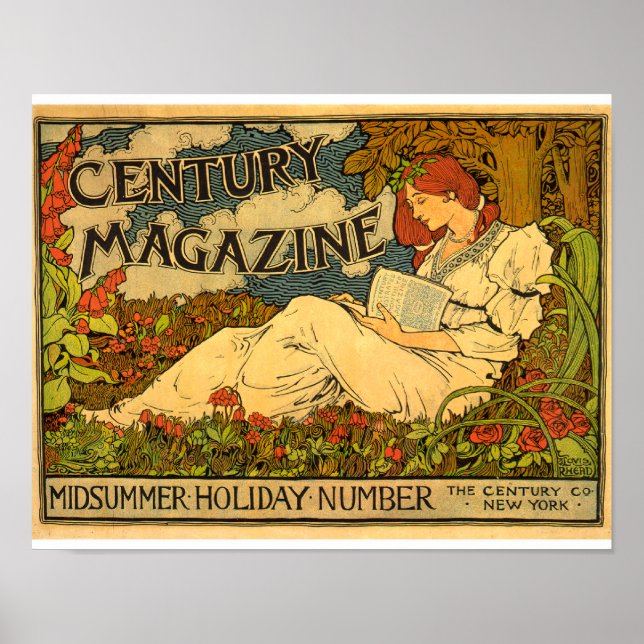 Century Magazine Midsommer Holiday Advertising Poster (Vorne)