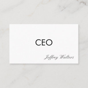 CEO Beruflich Visitenkarte