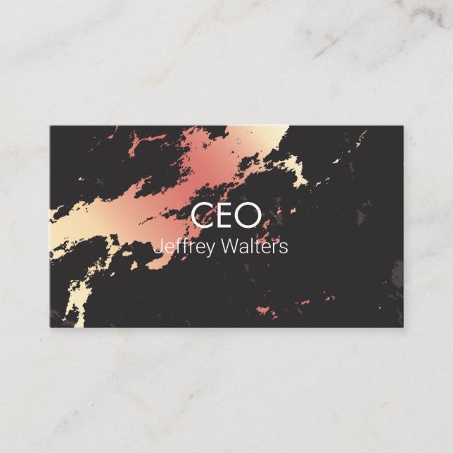 CEO | Berufliche Visitenkarte (Vorderseite)