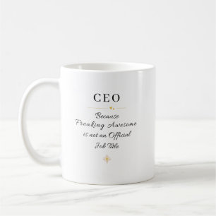 CEO-Bürozitat Kaffeetasse