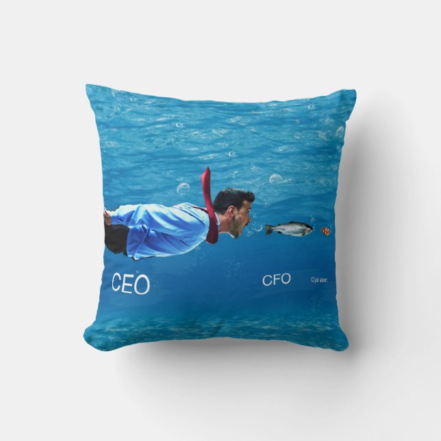 CEO, CFO, C-ya neueres Geschäfts-Spaß-Kissen Kissen (Vorderseite)