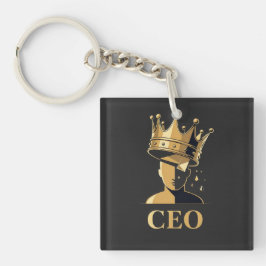 CEO Crown Graphic T-Shirt – Minimalist V2  Schlüsselanhänger