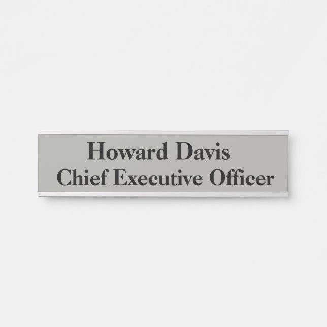 CEO Hanging Door Sign Name Plate Türschild (Vorderseite )
