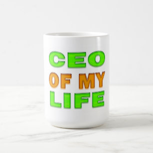 CEO meines Lebens Motivierend und inspirierend Kaffeetasse