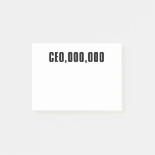 CEO, OOO, OOO POST-IT KLEBEZETTEL