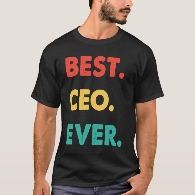 CEO Retro Best CEO Ever T-Shirt (Vorderseite)
