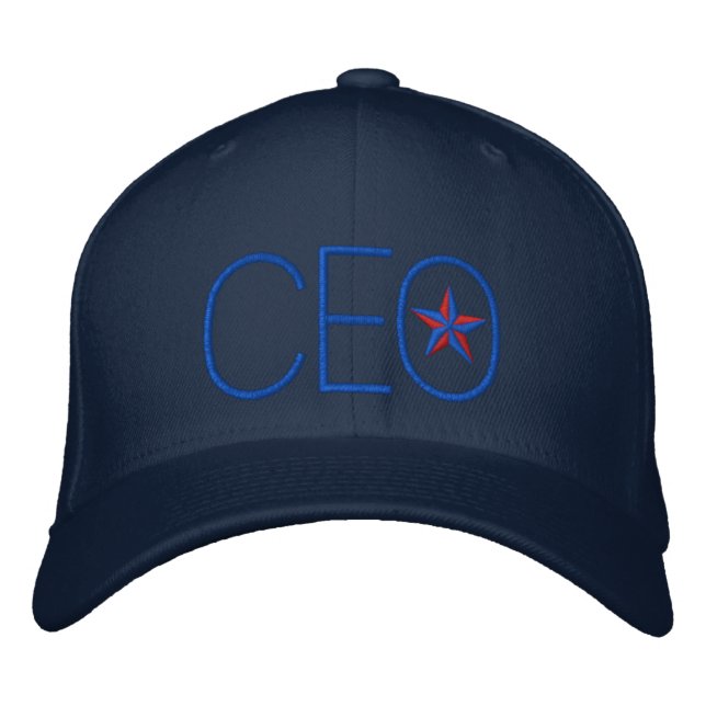 CEO Star Boss Embroidery Bestickte Baseballkappe (Vorderseite)