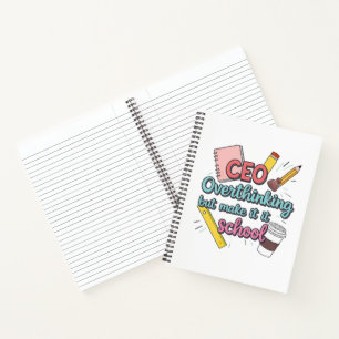 CEO von Overthinking But Make It School - Zurück i Notizbuch