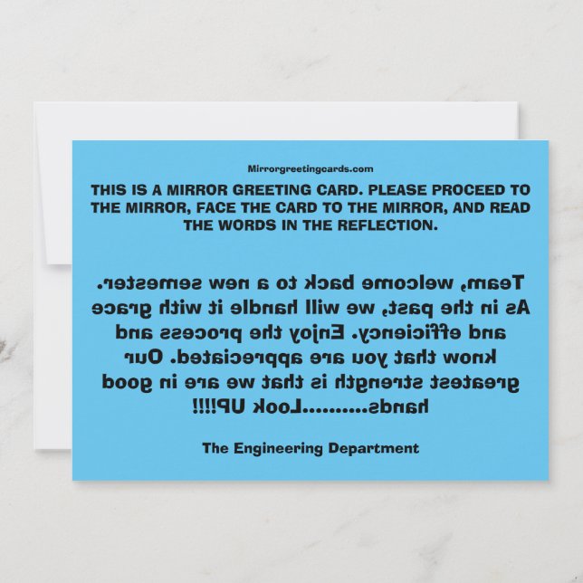 CEOFC1046ED - Team Dankeskarte (Rückseite)