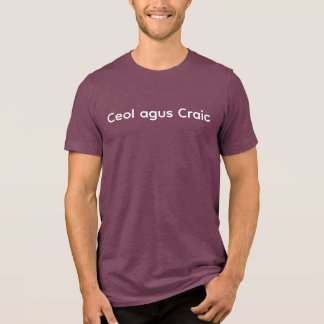 Ceol agus Craic – Irische Musik & Spaß T‑Shirt / S Tri-Blend Shirt