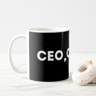 CEOs, lustige Geschäfte und Unternehmertum Kaffeetasse