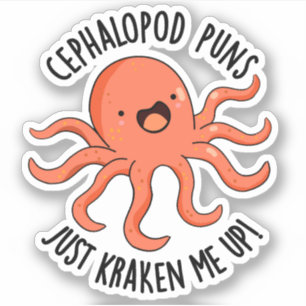 Cephalopod drückt mich einfach auf den lustigen Ti Aufkleber
