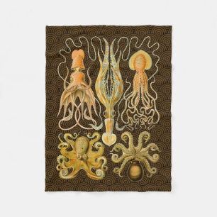 Cephalopod Octopus Tintenfisch Meeresnatur Fleecedecke
