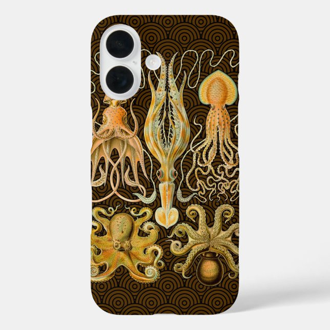 Cephalopod Octopus Tintenfisch Meeresnatur iPhone 16 Hülle (Rückseite)