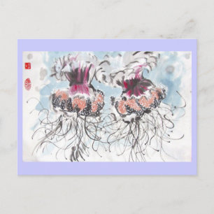 Cephea Jellyfish Postcard Postkarte