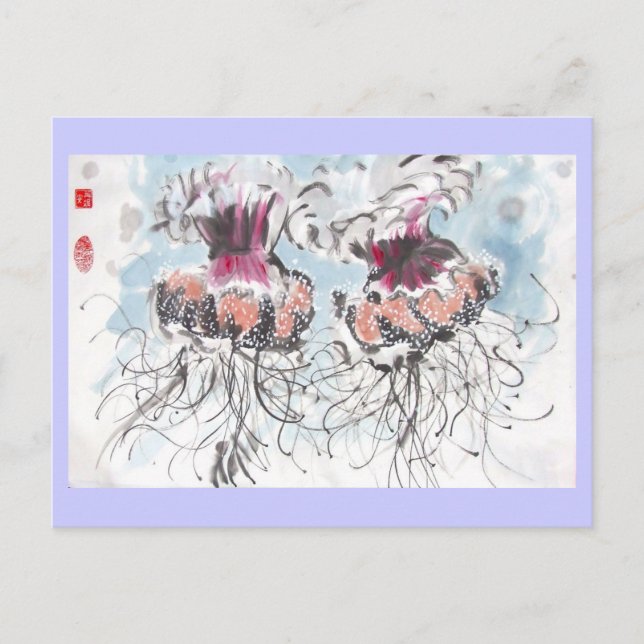 Cephea Jellyfish Postcard Postkarte (Vorderseite)