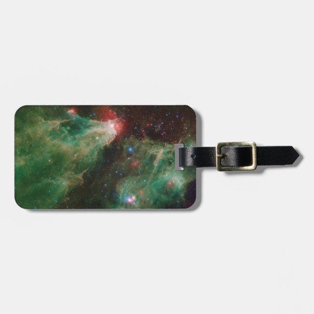 Cepheus B und C Grüner Nebel Gepäckanhänger (Vorderseite horizontal)