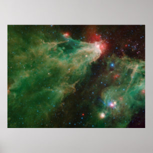 Cepheus B und C Grüner Nebel Poster