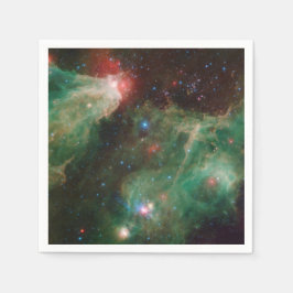 Cepheus B und C Grüner Nebel Serviette