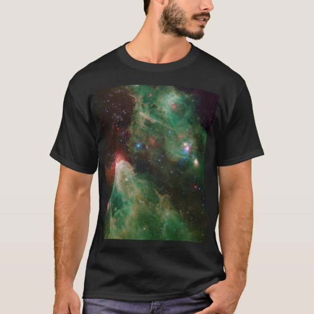 Cepheus B und C Grüner Nebel T-Shirt (Vorderseite)