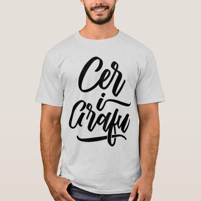 Cer I Grafu, lustige walisische Sprache, Dialekt T-Shirt (Vorderseite)