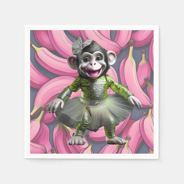 Ceramic Chimp Napkin Serviette (Vorderseite)