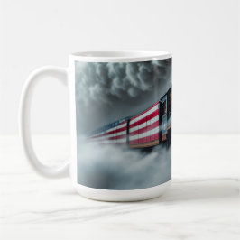 Ceramic Coffee Mug Freedom Steam Engine Kaffeetasse