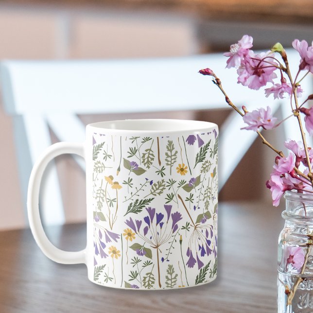  Ceramic Coffee Mug with Wraparound Flower Print  Kaffeetasse (Von Creator hochgeladen)