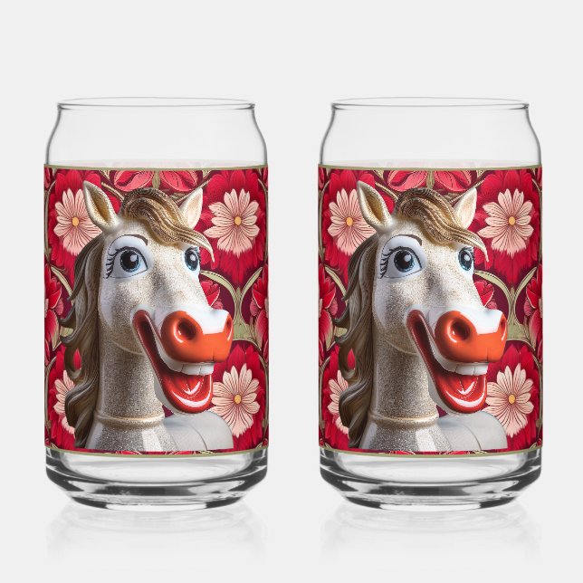 Ceramic Horse Soda Glass (Recto)