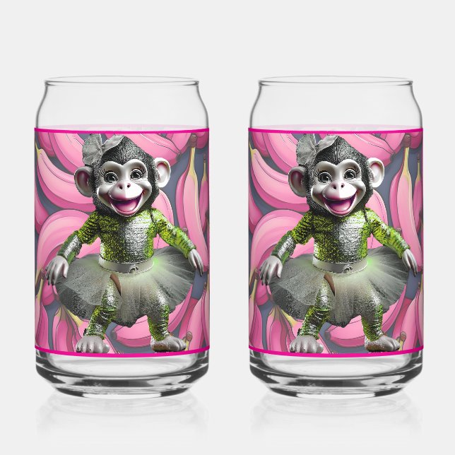 Ceramic Monkey Soda Glass (Recto)