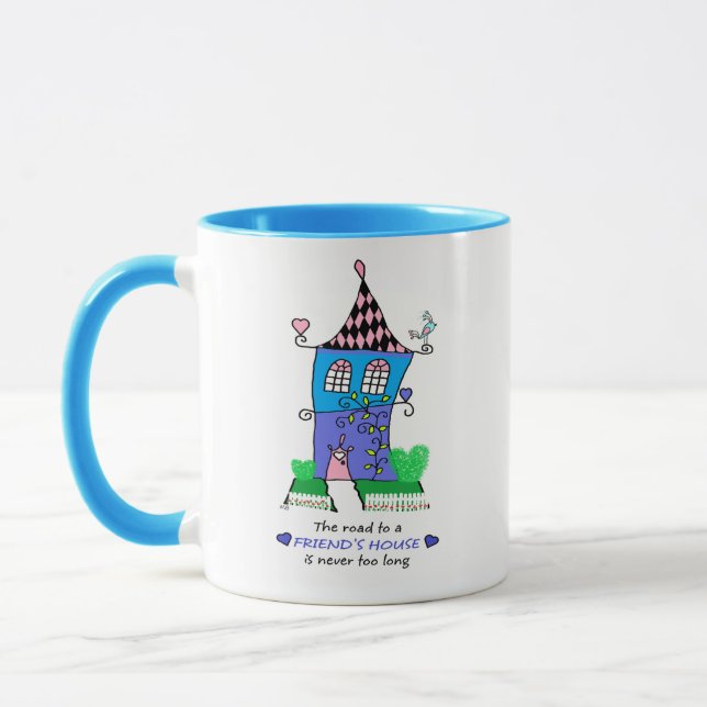 Ceramic Mug - Road to a Friend's House Tasse (Links)