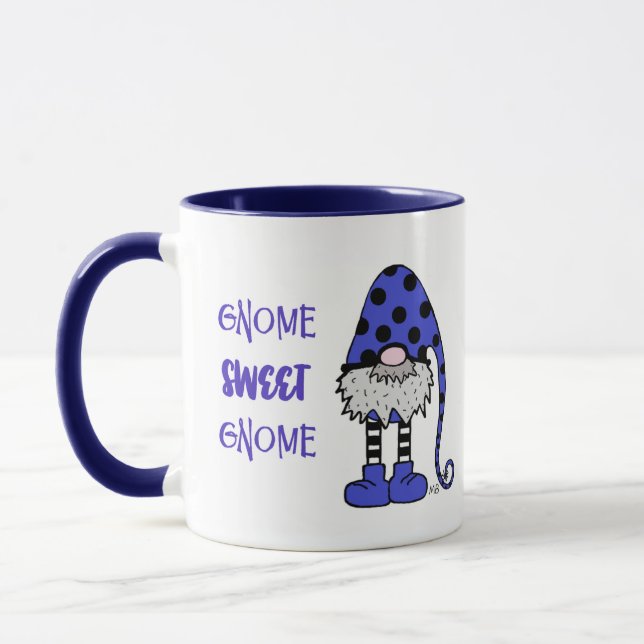 Ceramic Mug - Whimsical Gnome Tasse (Links)