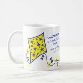 Ceramic Mug - Whimsical Kite with saying Kaffeetasse