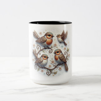 Ceramic Mug With Birds
