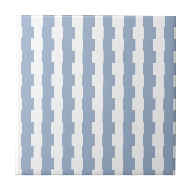 Ceramic Tile  Blue Stripe  Fliese (Vorderseite)